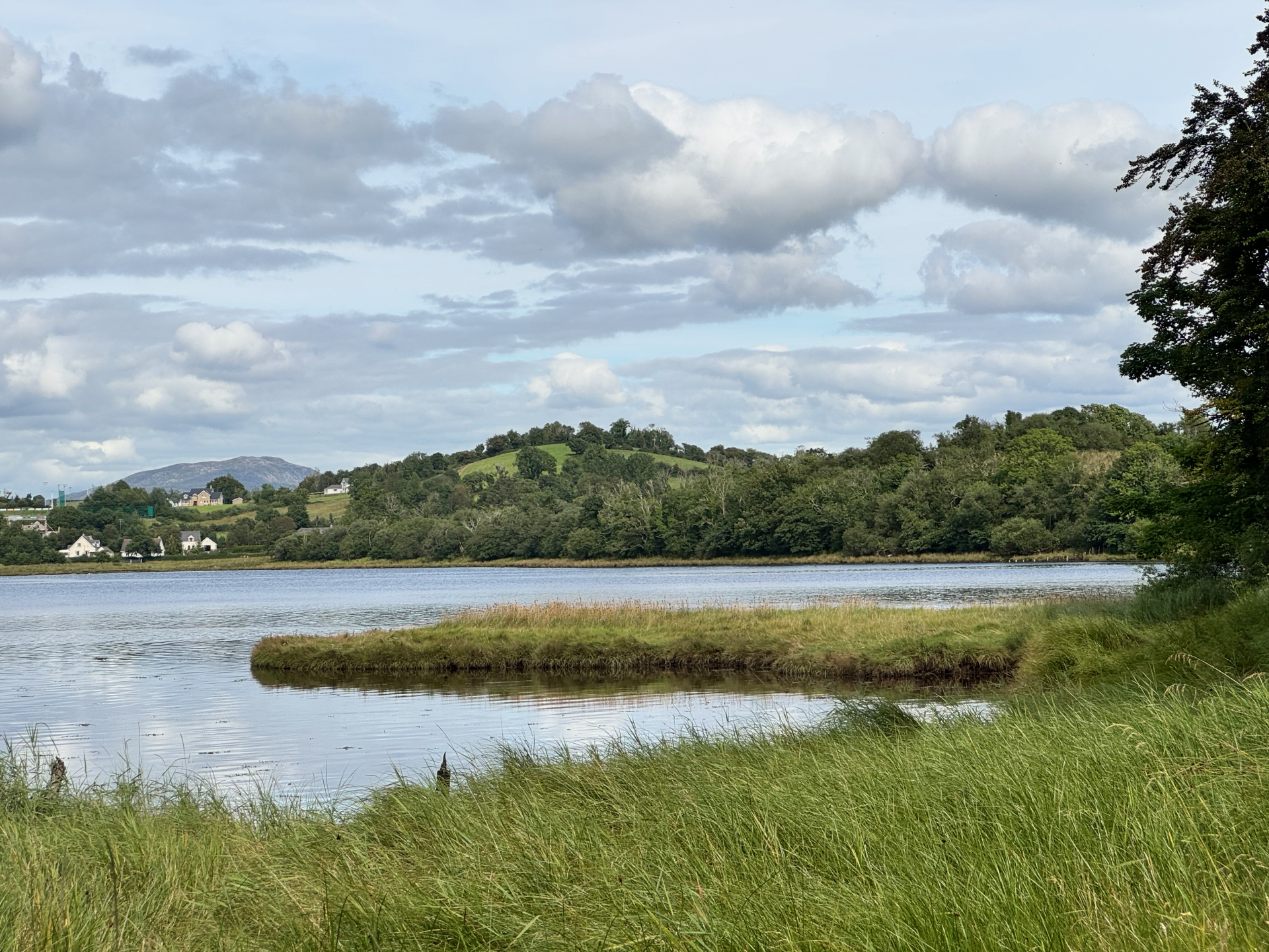 Image of a view of the Atlantic Ocean from the walk at the Mac Manus Estate in Donegal.